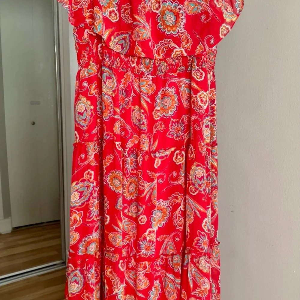 Rabbit Rabbit Rabbit Red Paisley Dress - Picture 1 of 6